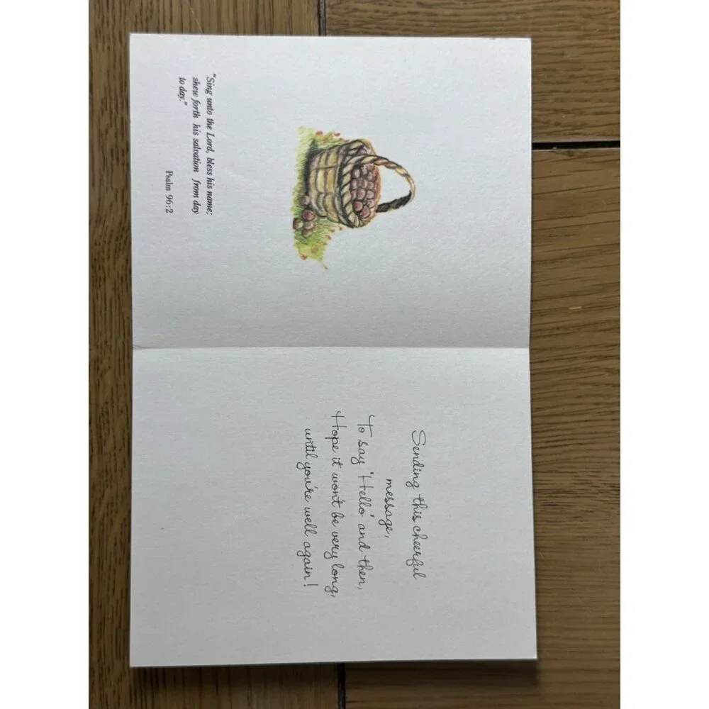 The Good Samaritans Little Helpers A Cheerful Hello‎ Greeting Card 1987 USA Made